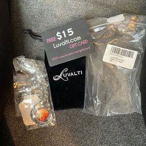 Luvalti 86 necklace, galaxy full orange new with $15 gift